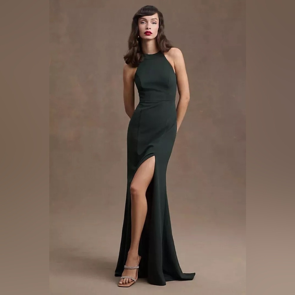 Anthropologie BHLDN Dress, Size 4, Full Length, Never Worn w/ Tags, Emerald Gree